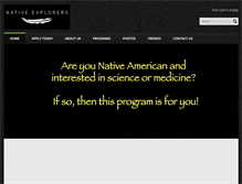 Tablet Screenshot of nativeexplorers.org